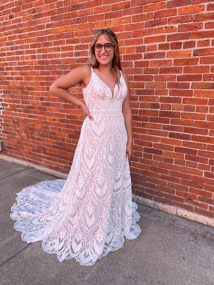 a-line wedding dress at ellen's bridal near fort wayne indiana