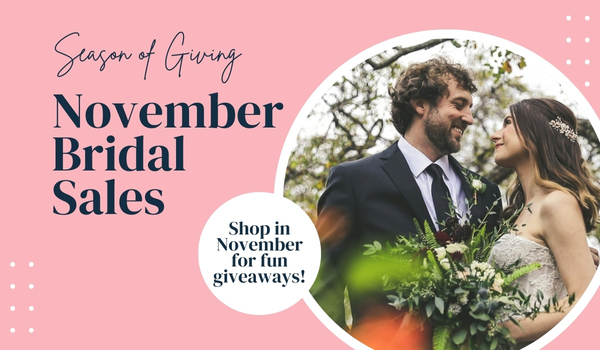 Ad from Ellen's Bridal promoting in-store sales in November